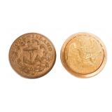 CIVIL WAR RHODE ISLAND & NEW YORK NG BUTTONS