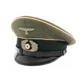 WWII GERMAN HEER INFANTRY NCO VISOR CAP