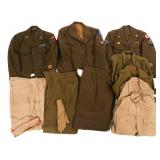 WWII - KOREAN WAR US ARMY EM/NCO UNIFORM ITEMS
