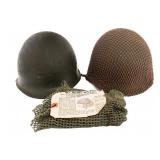 KOREAN WAR US PARATROOPER M1C HELMETS