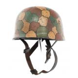 WWII GERMAN CRETE CAMO M38 FALLSCHIRMJAGER HELMET