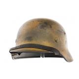 WWII GERMAN HEER CAMO PAINTED M40 SD COMBAT HELMET