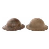 WWI US AEF 7th & 78th DIVISION M1917 & MkI HELMETS