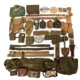 WWI - WWII US VEHICLE FIRST AID KITS & FIELD GEAR