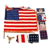 WWII US HOMEFRONT 48 STAR FLAGS