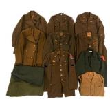 WWII - KOREAN WAR US ENLISTED/NCO UNIFORM ITEMS