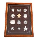 FRANKLIN MINT WESTERN LAWMEN STERLING BADGES