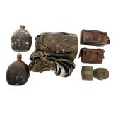 IMPERIAL JAPANESE CHEMICAL SUIT & AMMO POUCHES