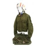 VIETNAM WAR US NAVY AHP-6 HELMET & G-8 JACKET