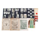 WWII JAPANESE PHOTOS, TABS, MAGAZINE & US BOOKLET