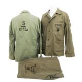 WWII USMC UNIS 644 CAPTAIN P41 HBT UNIFORMS