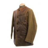 WWI US ARMY M1918 TUNIC & LEATHER JERKIN VEST