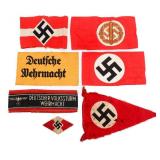 WWII GERMAN ARMBANDS & CLOTH INSIGNIA
