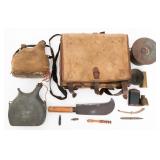 WWI FRENCH M1893 BACKPACK, BILLHOOK & FIELD GEAR