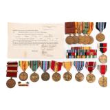 WWII PEARL HARBOR & US VETERAN MEDAL GROUPINGS