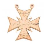 IMPERIAL GERMAN 10k GOLD SERVICE DEDICATION CROSS
