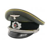 WWII GERMAN HEER CAVALRY OFFICER VISOR CAP