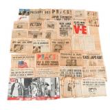 WWII - POST WAR US NEWSPAPERS & LIFE MAGAZINES