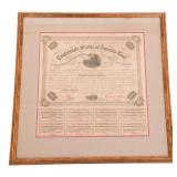 CIVIL WAR CONFEDERATE STATES $100 LOAN DOCUMENT