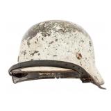 WWII GERMAN M40 WINTER CAMO COMBAT HELMET