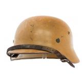 WWII GERMAN AFRICA KORPS M35 COMBAT HELMET