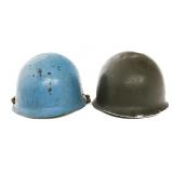 WWII US ARMED FORCES M1 COMBAT HELMETS