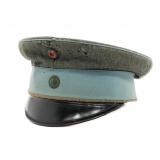 WWI GERMAN SAXON SUPPLY RESERVE SCHIRMMUTZE HAT