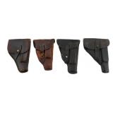 WWII GERMAN MAUSER, PPK & HUNGARIAN P-37 HOLSTERS