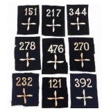 WWI US AIR SERVICE NUMBERED SQUADRON PATCHES