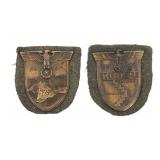 WWII GERMAN KRIM & KUBAN CAMPAIGN SHIELDS