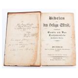 1855 SWEDISH FAMILY BIBLE
