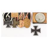 IMPERIAL GERMAN IRON CROSS, MEDAL BAR & BUCKLE