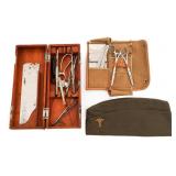 SPAN-AM WAR - WWI US SURGERY KITS & GARRISON CAP