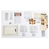 WWI US AEF PURPLE HEART & MEDAL GROUPINGS