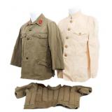 WWII IMPERIAL JAPANESE NAVY & ARMY UNIFORM ITEMS