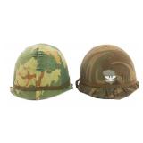 VIETNAM WAR US ARMY M1 COMBAT HELMETS