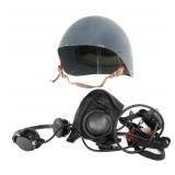 WWII USN MkII TALKERS HELMET & COLD WAR A-260 MIC