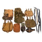 WWII GERMAN PIONEER ASSAULT FIELD GEAR & CANTEENS