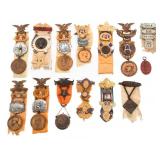 CIVIL WAR UNION VETERAN GAR ENCAMPMENT BADGES
