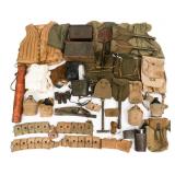 WWII US ARMED FORCES LIFE PRESERVER & FIELD GEAR