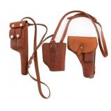WWII CHINESE TOKAREV & C96 BROOMHANDLE HOLSTERS