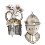 REENACTOR KULAH KHUD & KNIGHT HELMET