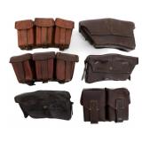 WWI - WWII GERMAN, AUSTRIAN & YUGO AMMO POUCHES