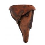 WWII GERMAN LUFTWAFFE P08 BROWN HOLSTER & MAGAZINE