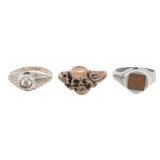 WWI US TRENCH ART SIGNET RINGS