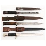 WWII GERMAN K98 COMBAT & DRESS BAYONETS