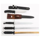 COLD WAR SWISS BAYONET & CUTCO FILET KNIFE