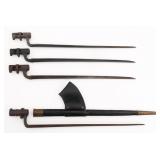 19th C. WORLD MILITARY SOCKET BAYONETS