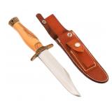 RANDALL MODEL 12 6" SPORTSMAN SCRIMSHAW KNIFE