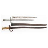 FRENCH M1866 & ARGENTINE M1891 BAYONETS